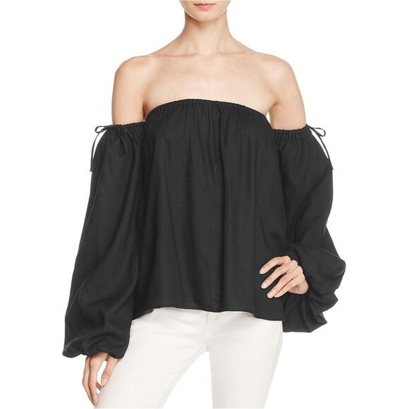 MLM Label Womens Simple Knit Blouse, Black, NWT - Picture 1 of 1